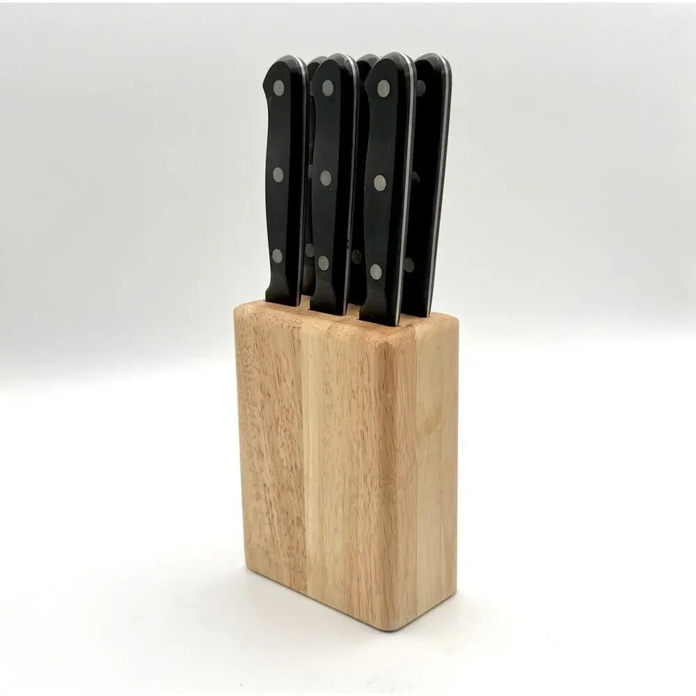 Set of 6 Wusthof Gourmet Knives Steak Knives With Block 4050 M/12cm - Germany